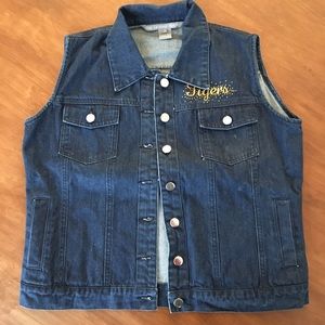 The License House Missouri Tigers Jean Jacket Vest